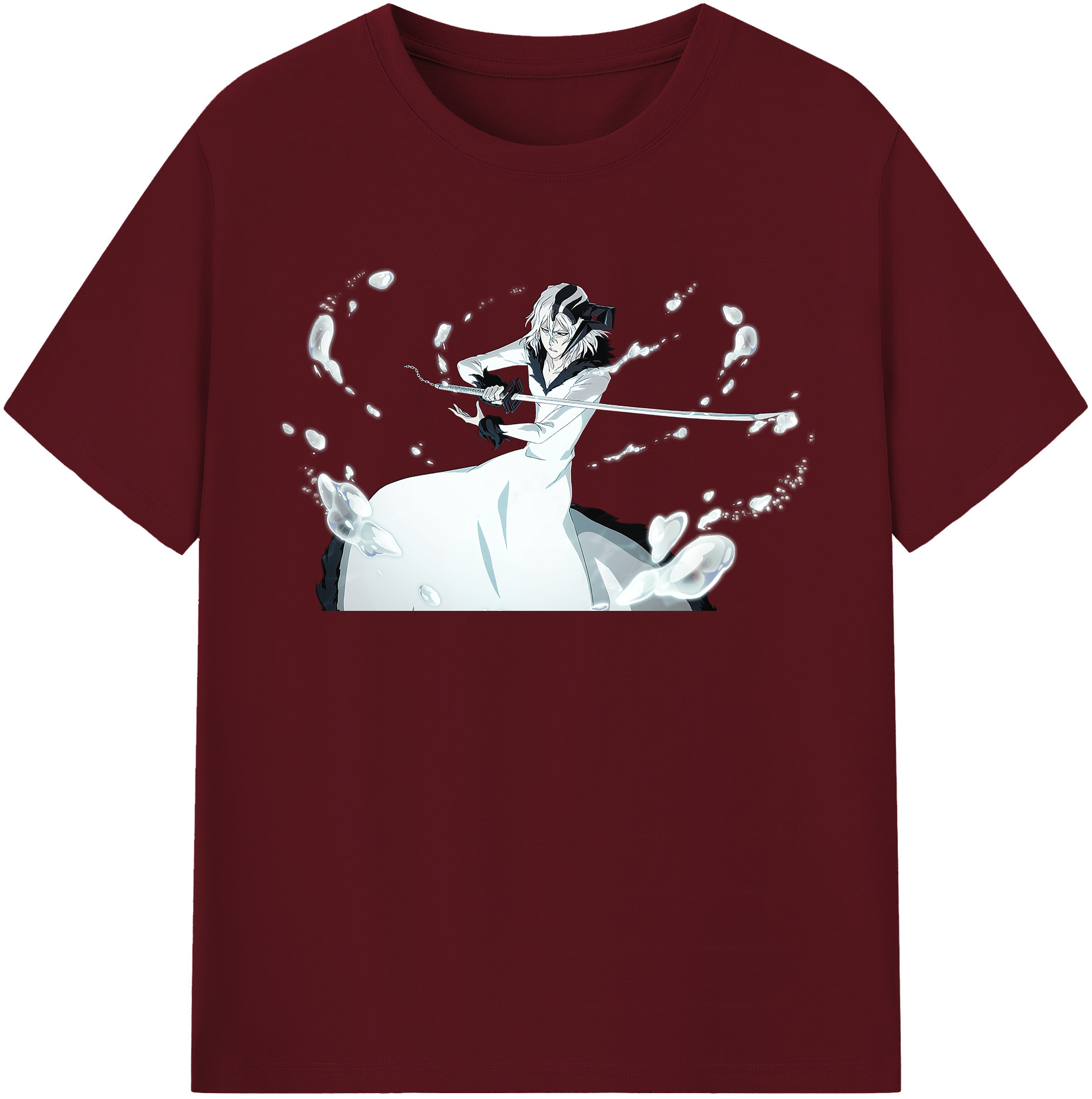 （画像用） ブリーチ 黒崎一護（くろさき いちご）BLEACH Kurosaki Ichigo 綿100％半袖Tシャツ（フロントプリント）